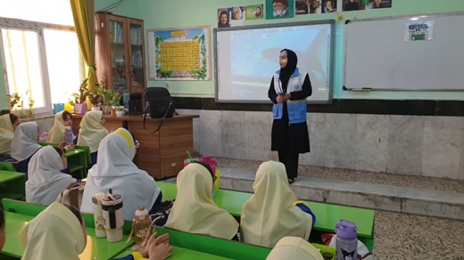 گزارش تصویری از برگزاری کلاس آموزشی در دبستان مصلحیان به مناسبت روز دامپزشکی